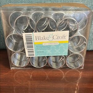 Blake & Croft Silver Napkin Rings Set